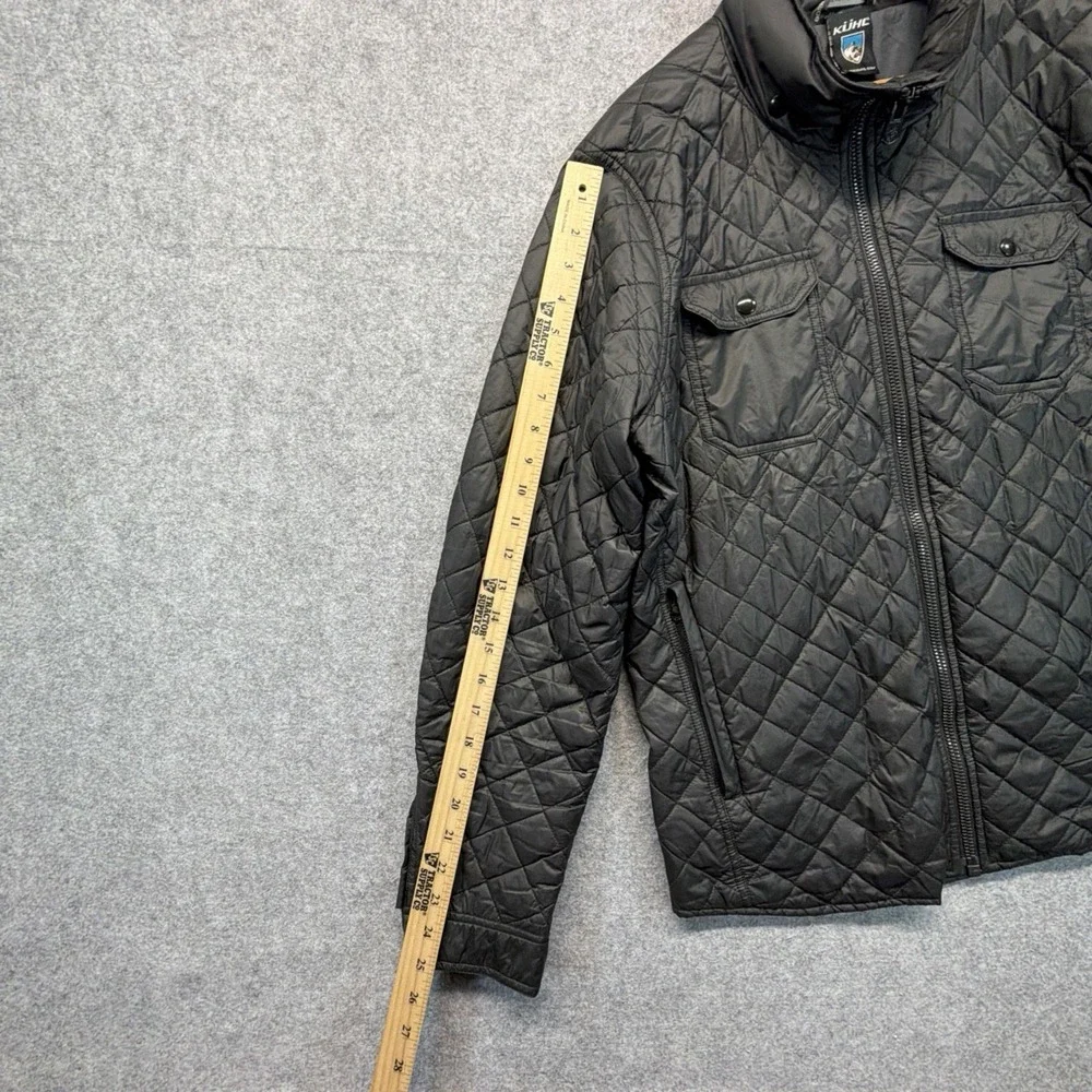 Kuhl Kadence Quilted Jacket Mens Medium Black Full Zip Insulated Shacket